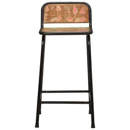 Barkrukken 4 st 46x35,5x80 cm massief gerecycled hout