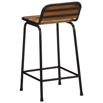 Barkrukken 4 st 46x35,5x80 cm massief gerecycled hout