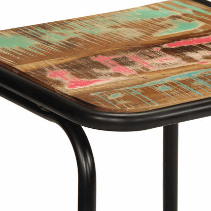 Barkrukken 2 st 46x35,5x70 cm massief gerecycled hout