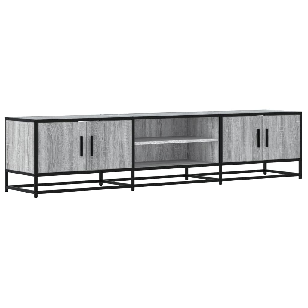 Tv-meubel 180x35x41 cm bewerkt hout grijs sonoma eikenkleurig