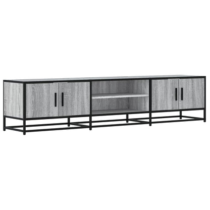 Tv-meubel 180x35x41 cm bewerkt hout grijs sonoma eikenkleurig