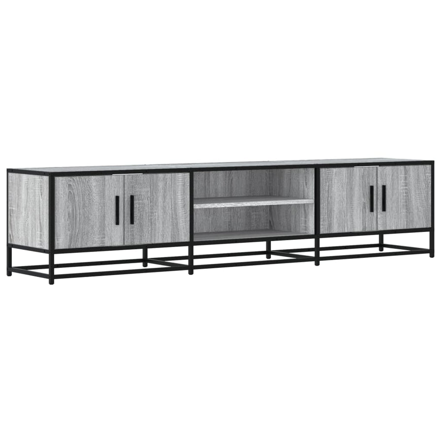 Tv-meubel 180x35x41 cm bewerkt hout grijs sonoma eikenkleurig