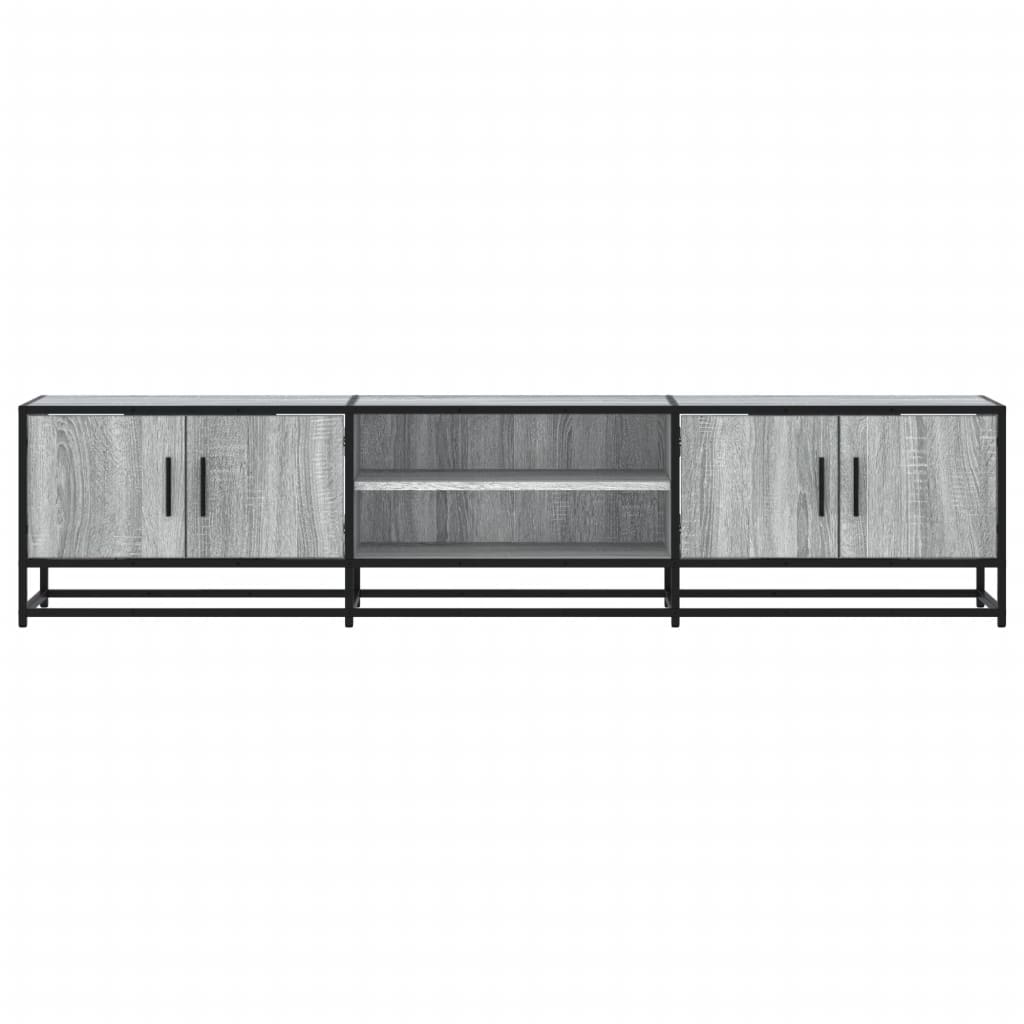 Tv-meubel 180x35x41 cm bewerkt hout grijs sonoma eikenkleurig
