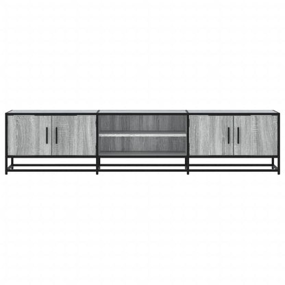 Tv-meubel 180x35x41 cm bewerkt hout grijs sonoma eikenkleurig