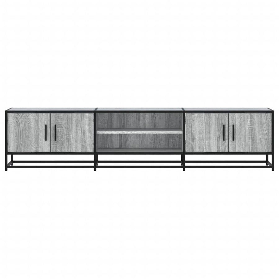 Tv-meubel 180x35x41 cm bewerkt hout grijs sonoma eikenkleurig