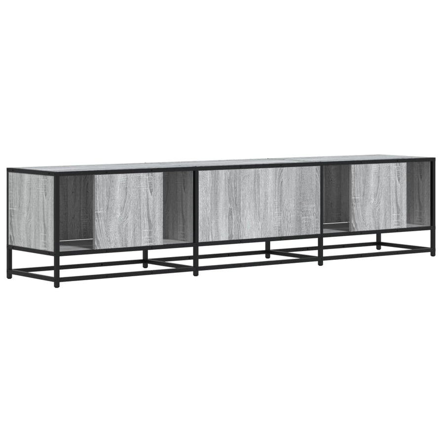 Tv-meubel 180x35x41 cm bewerkt hout grijs sonoma eikenkleurig