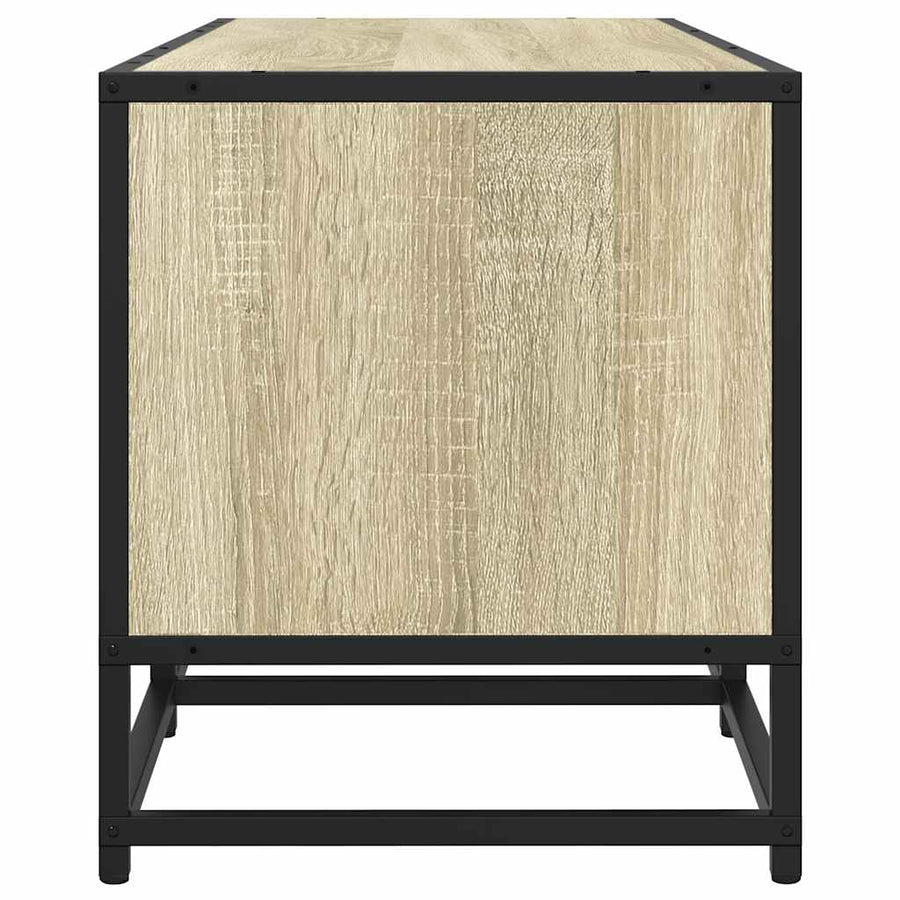 Tv-meubel 210x35x41 cm bewerkt hout sonoma eikenkleurig