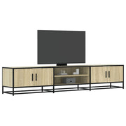 Tv-meubel 210x35x41 cm bewerkt hout sonoma eiken