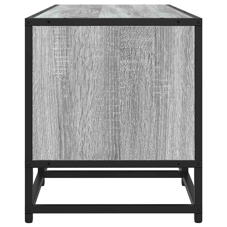 Tv-meubel 210x35x41 cm bewerkt hout grijs sonoma eikenkleurig