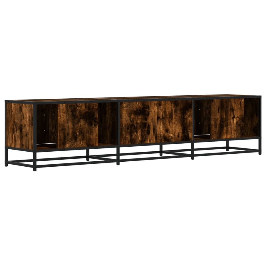 Tv-meubel 180x35x41 cm bewerkt hout gerookt eikenkleurig
