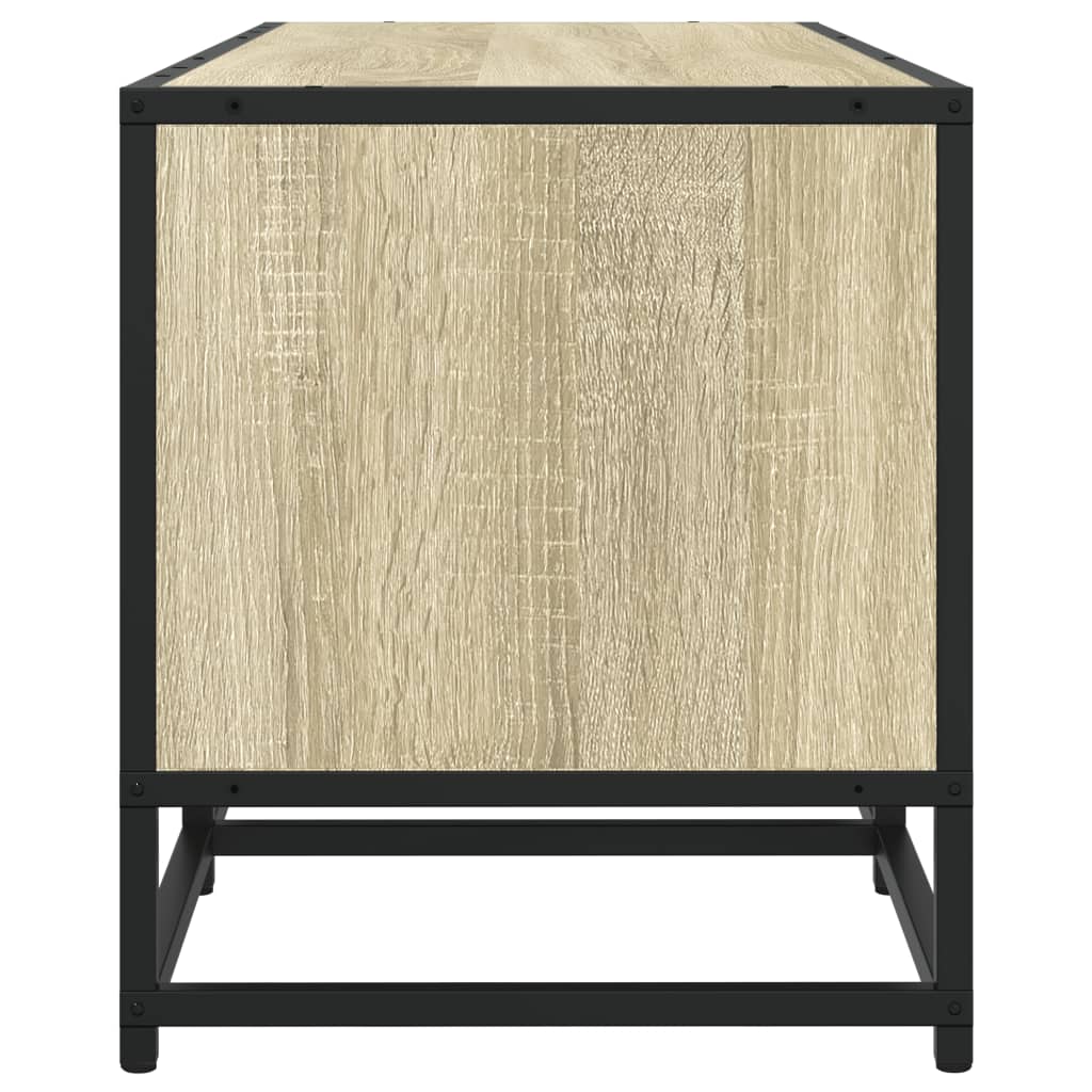 Tv-meubel 210x35x41 cm bewerkt hout sonoma eikenkleurig