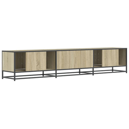 Tv-meubel 210x35x41 cm bewerkt hout sonoma eikenkleurig