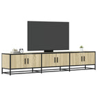 TV cabinet 210x35x41 cm engineered wood Sonoma oak-coloured