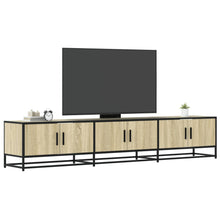 Tv-meubel 210x35x41 cm bewerkt hout sonoma eikenkleurig