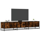 TV cabinet 210x35x41 cm engineered wood smoked oak