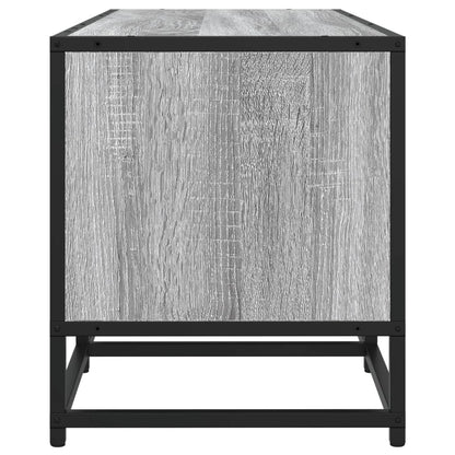 Tv-meubel 210x35x41 cm bewerkt hout grijs sonoma eikenkleurig