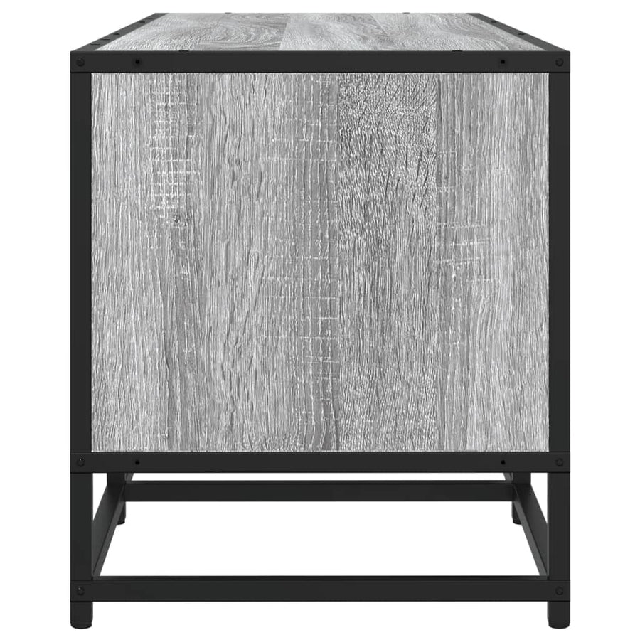 Tv-meubel 210x35x41 cm bewerkt hout grijs sonoma eikenkleurig