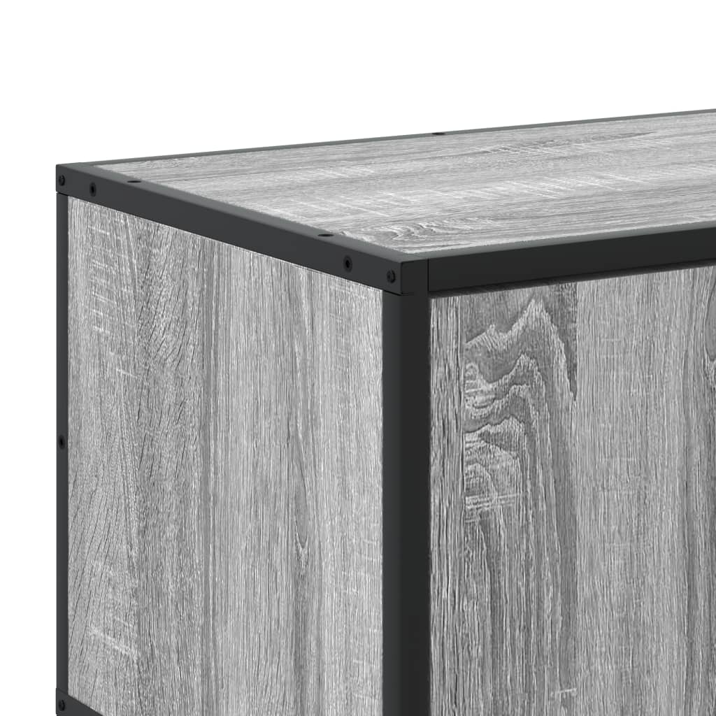 Tv-meubel 210x35x41 cm bewerkt hout grijs sonoma eikenkleurig