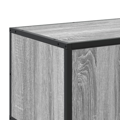 Tv-meubel 210x35x41 cm bewerkt hout grijs sonoma eikenkleurig