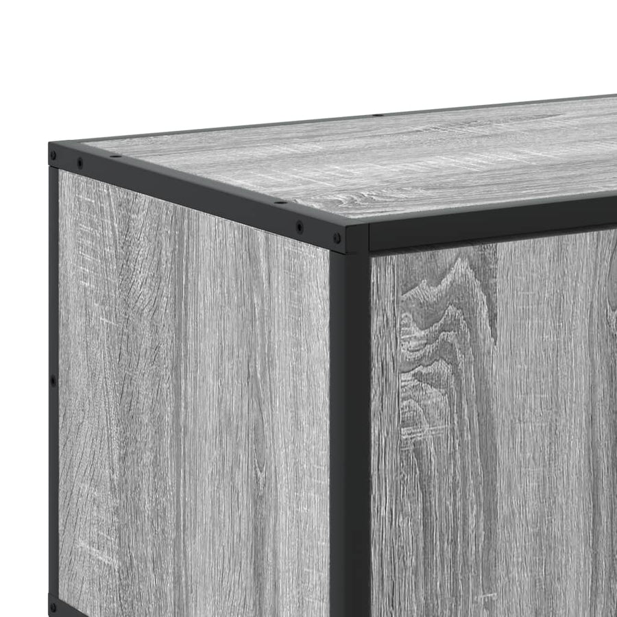 Tv-meubel 210x35x41 cm bewerkt hout grijs sonoma eikenkleurig