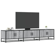 Tv-meubel 210x35x41 cm grijs sonoma eiken