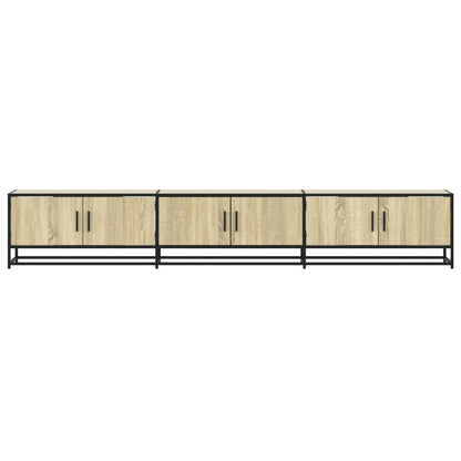 Tv-meubel 240x35x41 cm bewerkt hout sonoma eikenkleurig