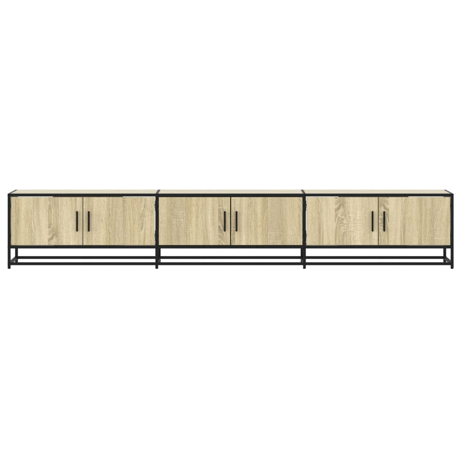 Tv-meubel 240x35x41 cm bewerkt hout sonoma eikenkleurig