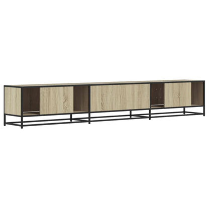 Tv-meubel 240x35x41 cm bewerkt hout sonoma eikenkleurig