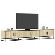 Tv-meubel 240x35x41 cm bewerkt hout sonoma eiken