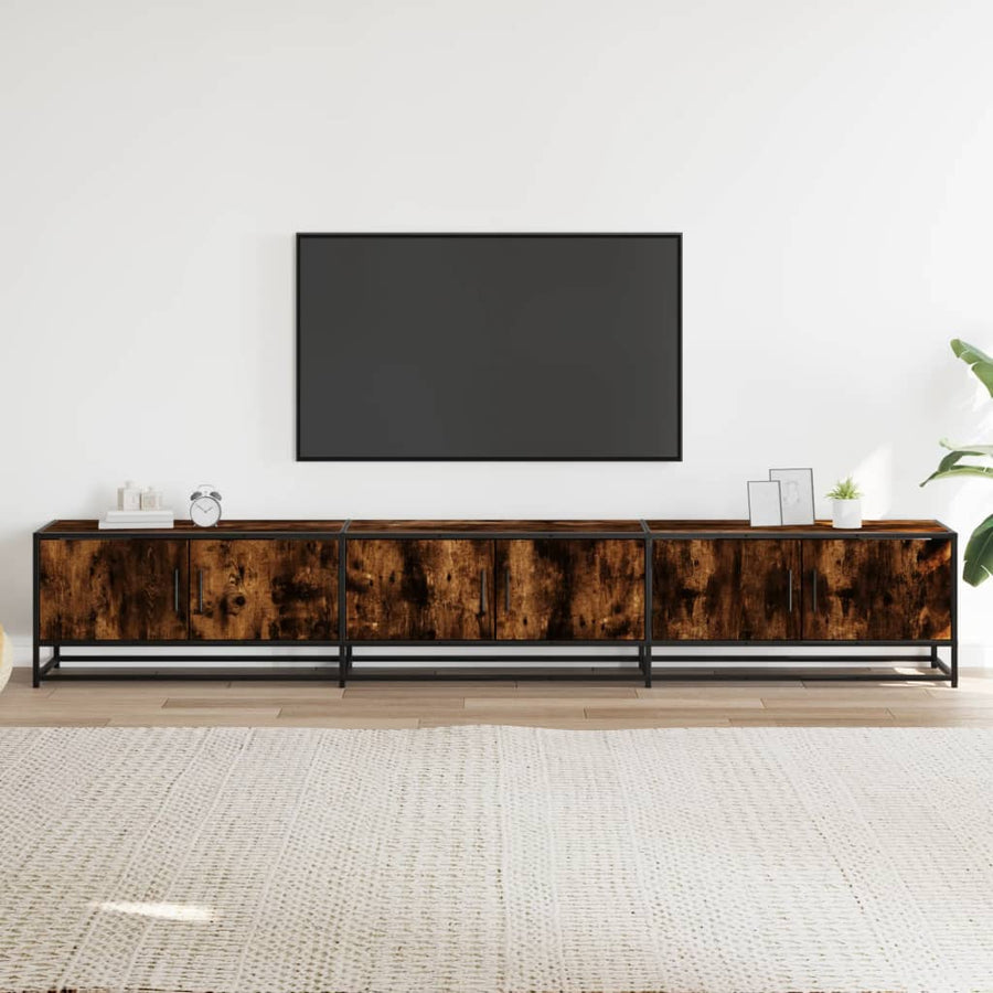 Tv-Meubel 240X35X41 Cm Bewerkt Hout Kleurig 240 cm
