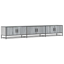 Tv-meubel 240x35x41 cm bewerkt hout grijs sonoma eikenkleurig