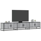 Tv-meubel 240x35x41 cm grijs sonoma eiken