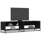 Tv-meubel 180,5x40x46 cm bewerkt hout zwart