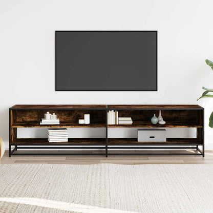 Tv-meubel 180,5x40x46 cm bewerkt hout gerookt eikenkleur