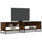 Tv-meubel 180,5x40x46 cm bewerkt hout gerookt eiken