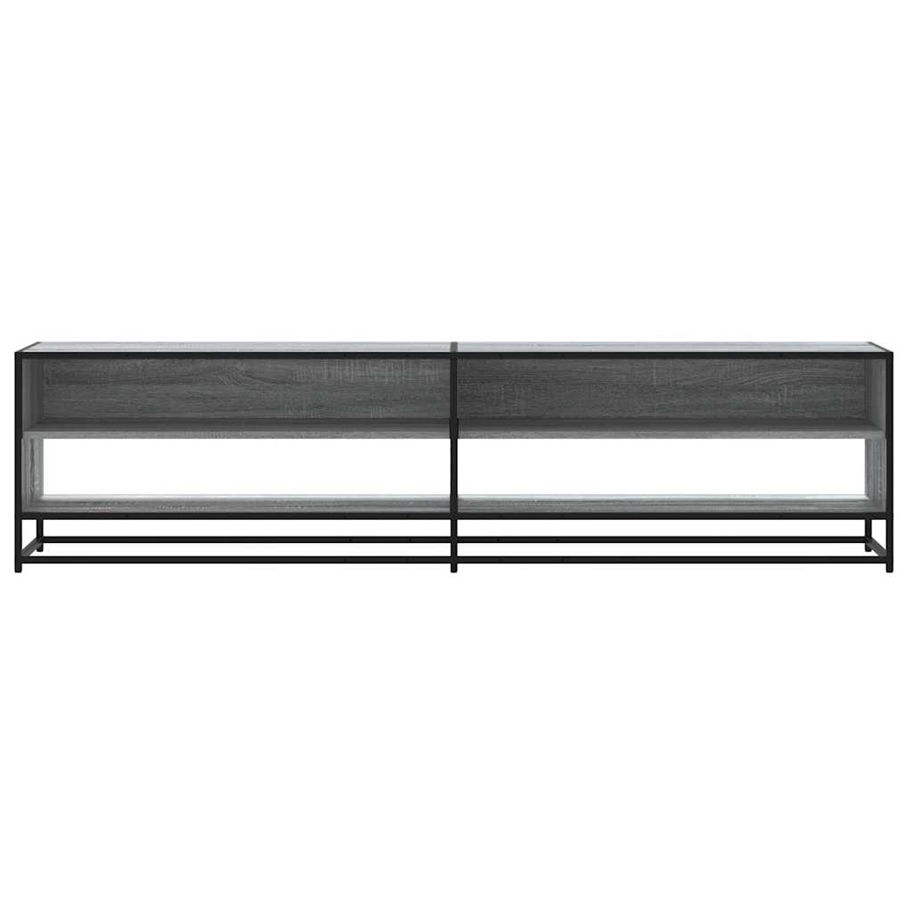 Tv-meubel 180,5x40x46 cm bewerkt hout grijs sonoma eikenkleurig