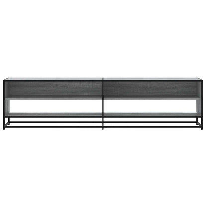 Tv-meubel 180,5x40x46 cm bewerkt hout grijs sonoma eikenkleurig