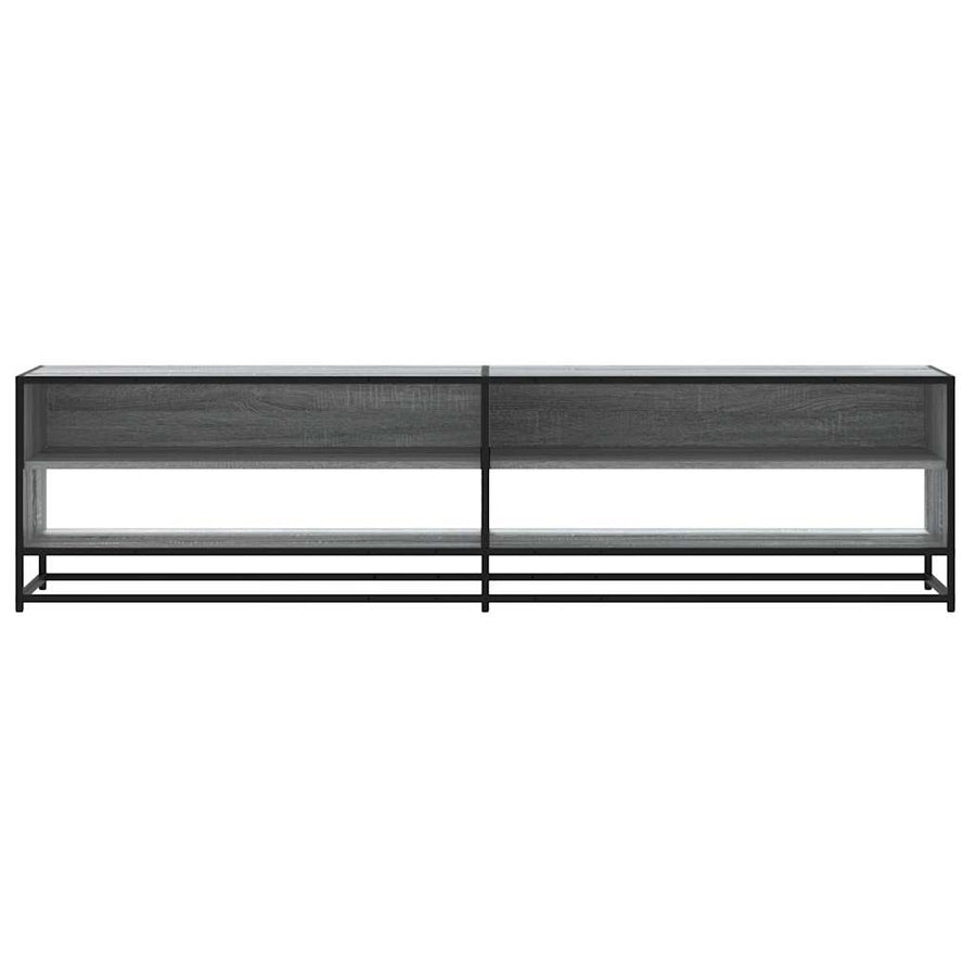 Tv-meubel 180,5x40x46 cm bewerkt hout grijs sonoma eikenkleurig