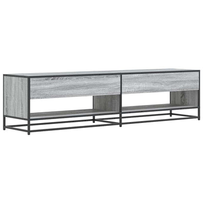 Tv-meubel 180,5x40x46 cm bewerkt hout grijs sonoma eikenkleurig