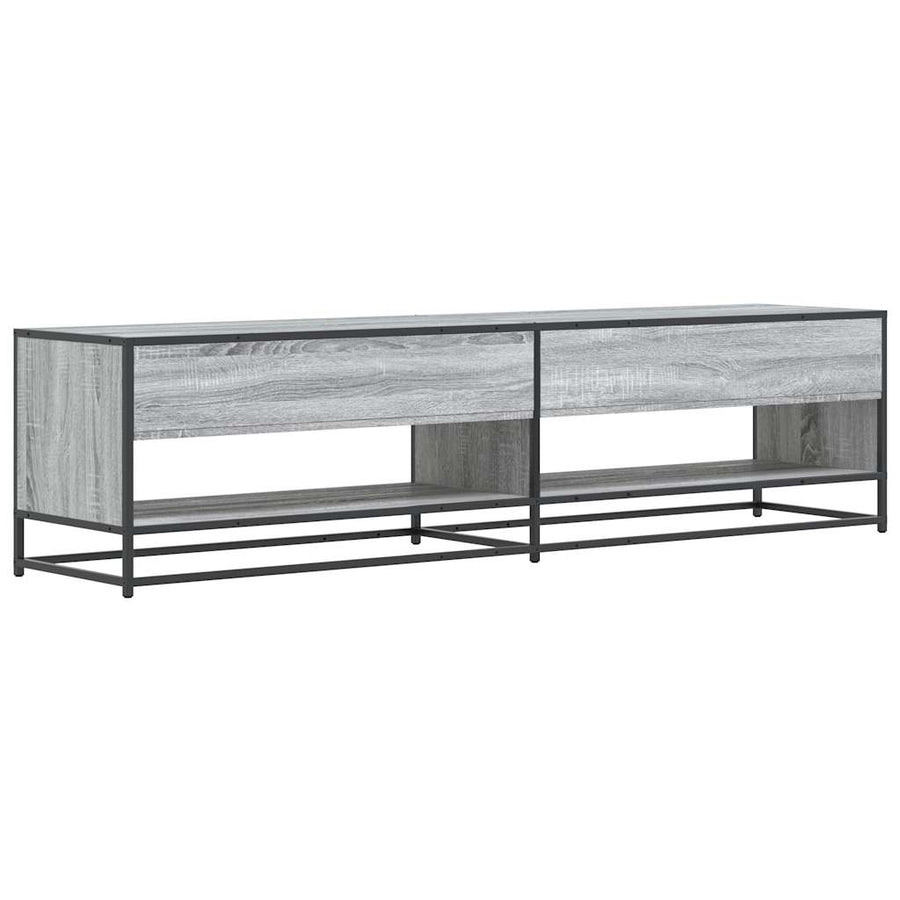 Tv-meubel 180,5x40x46 cm bewerkt hout grijs sonoma eikenkleurig