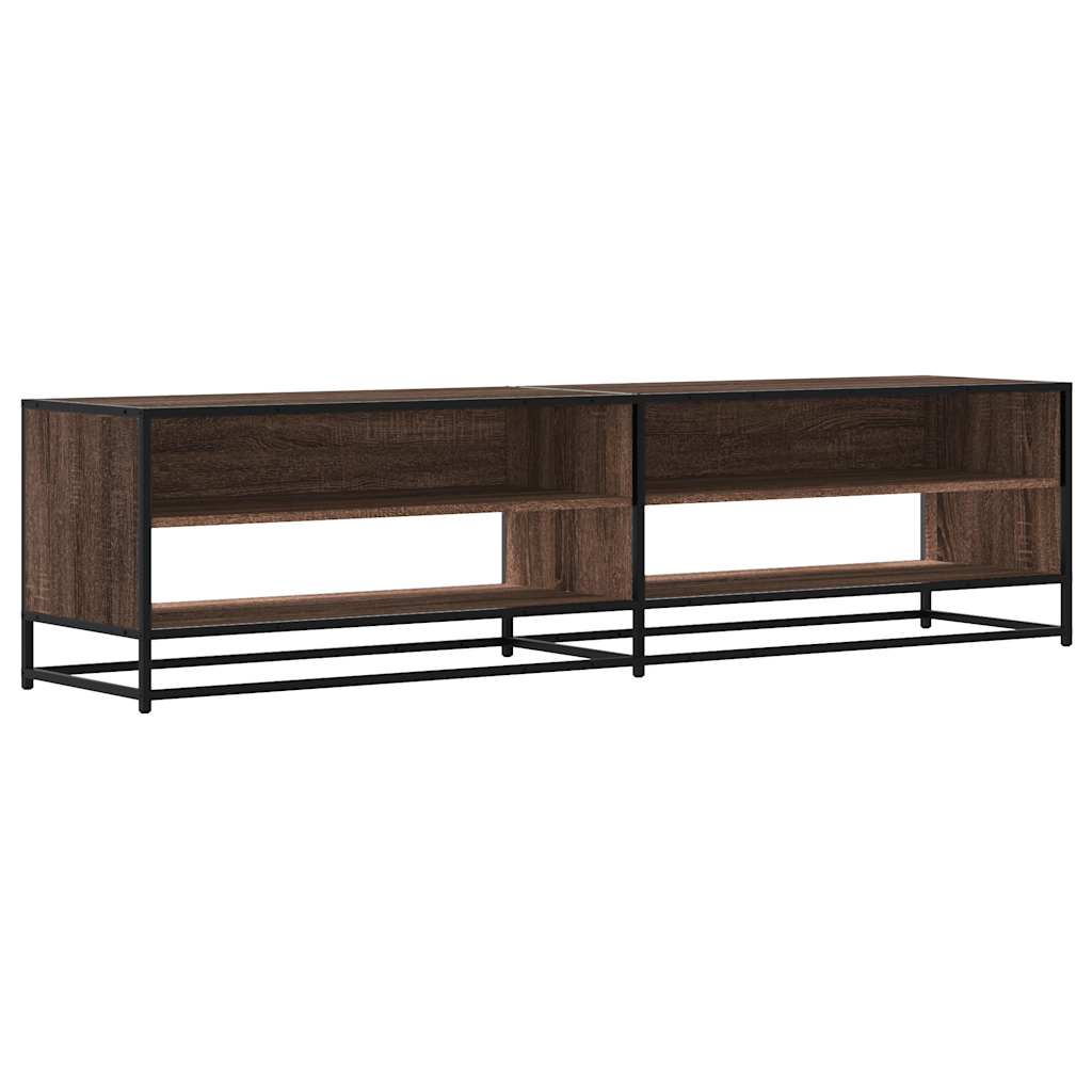 Tv-meubel 180,5x40x46 cm bewerkt hout bruin eikenkleurig