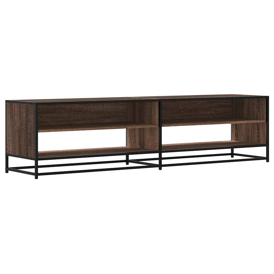 Tv-meubel 180,5x40x46 cm bewerkt hout bruin eikenkleurig