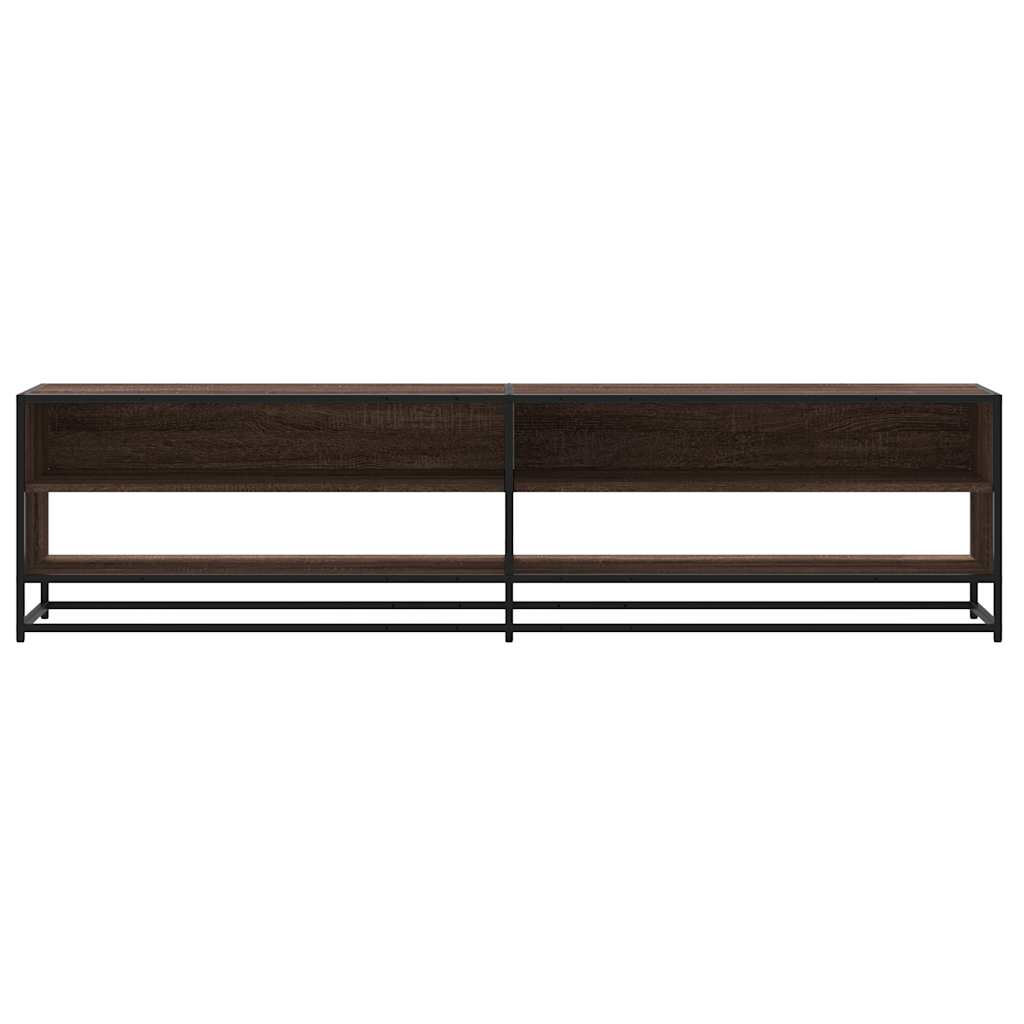 Tv-meubel 180,5x40x46 cm bewerkt hout bruin eikenkleurig