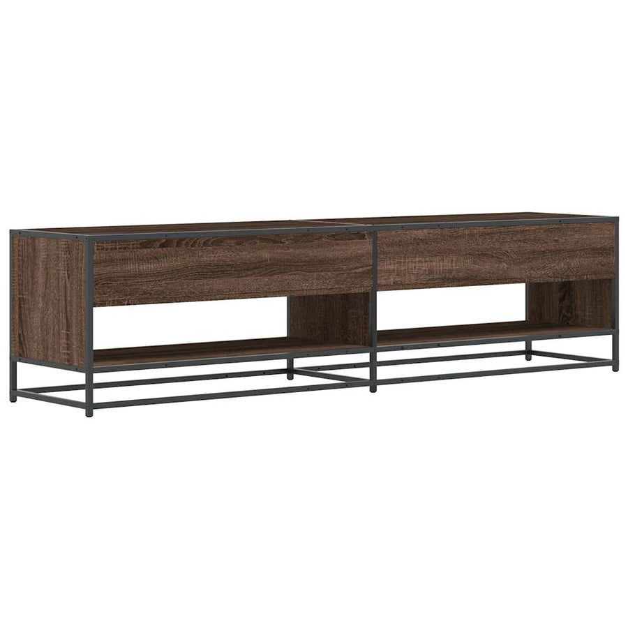 Tv-meubel 180,5x40x46 cm bewerkt hout bruin eikenkleurig