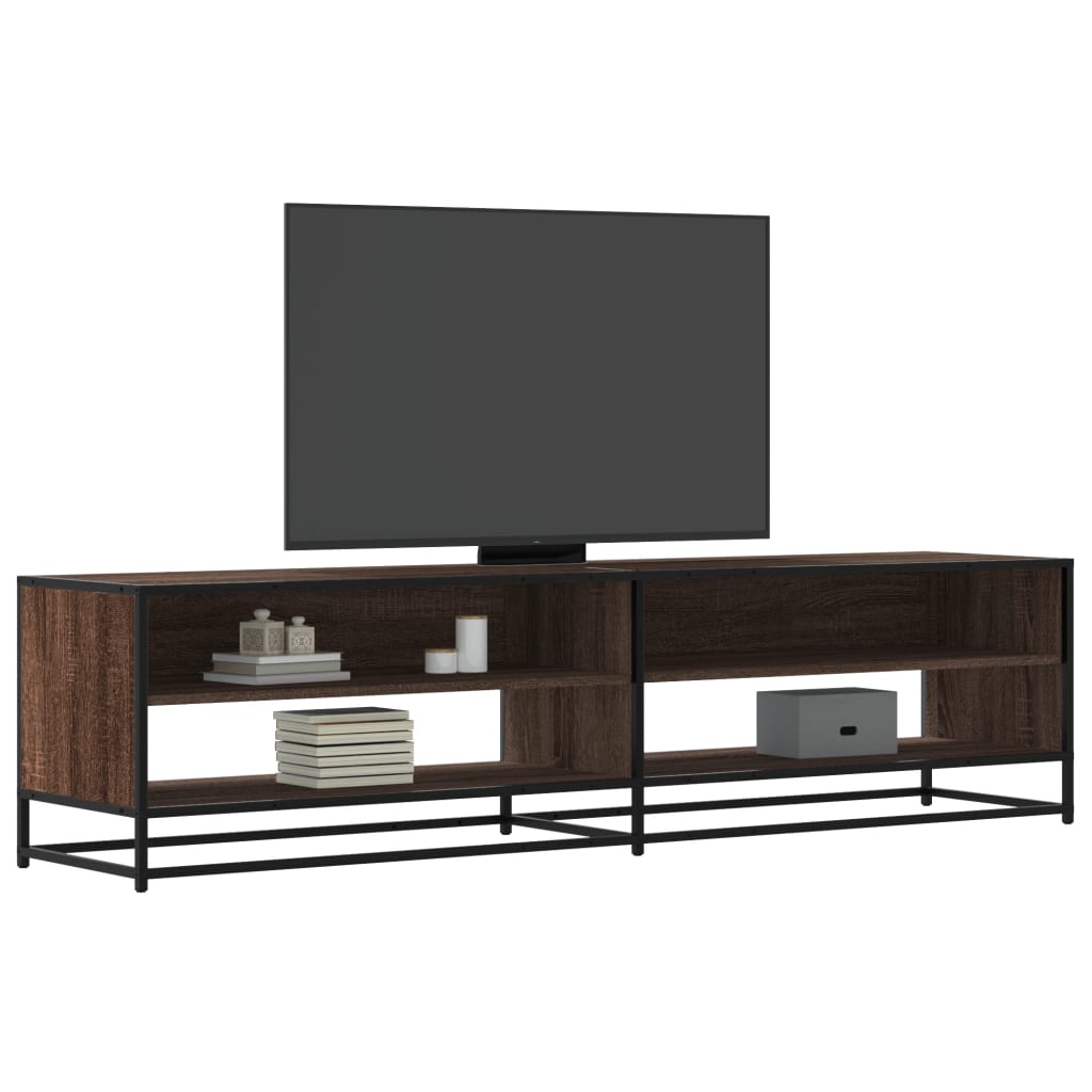 Tv-meubel 180,5x40x46 cm bewerkt hout bruin eikenkleurig