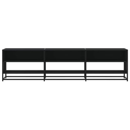 Tv-meubel 180x40x46 cm bewerkt hout zwart