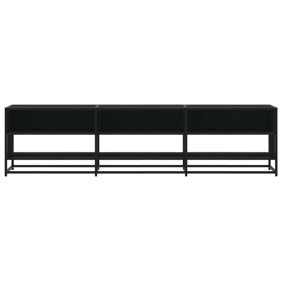 Tv-meubel 180x40x46 cm bewerkt hout zwart