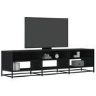 TV cabinet 180x40x46 cm engineered wood black