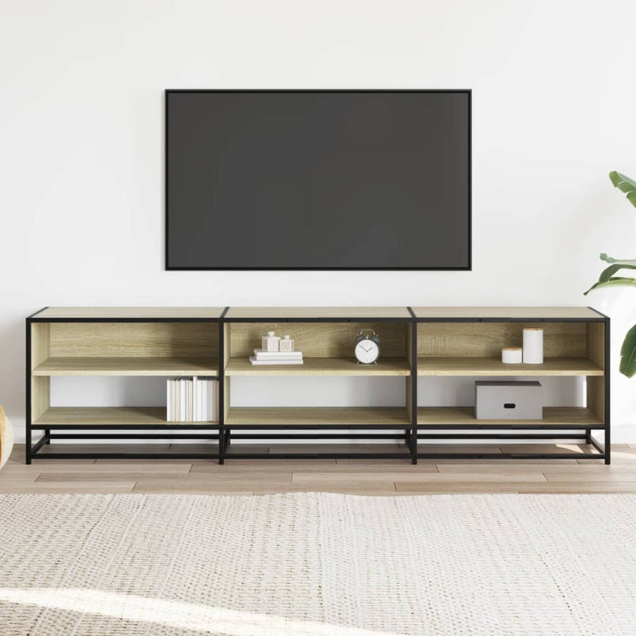 Tv-meubel 18x40x46 cm bewerkt hout sonoma eikenkleurig
