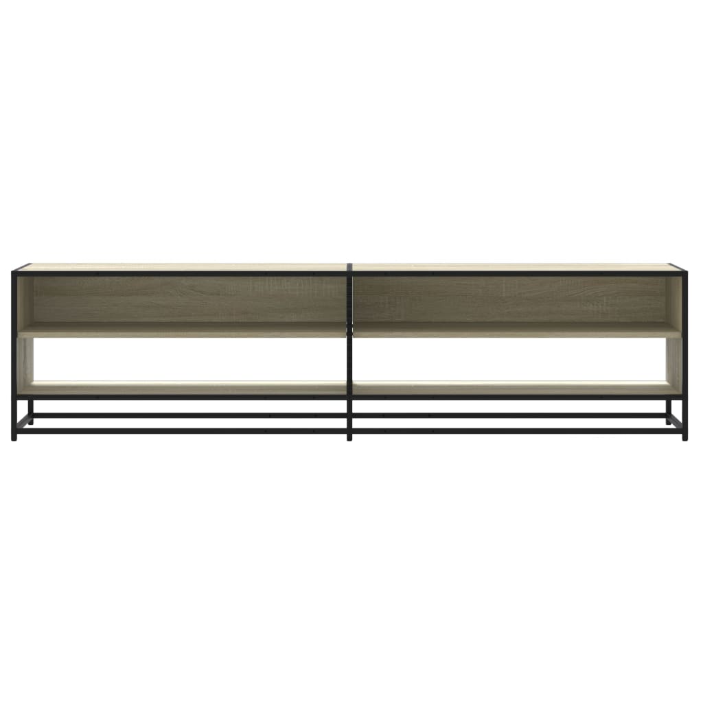 Tv-meubel 18x40x46 cm bewerkt hout sonoma eikenkleurig